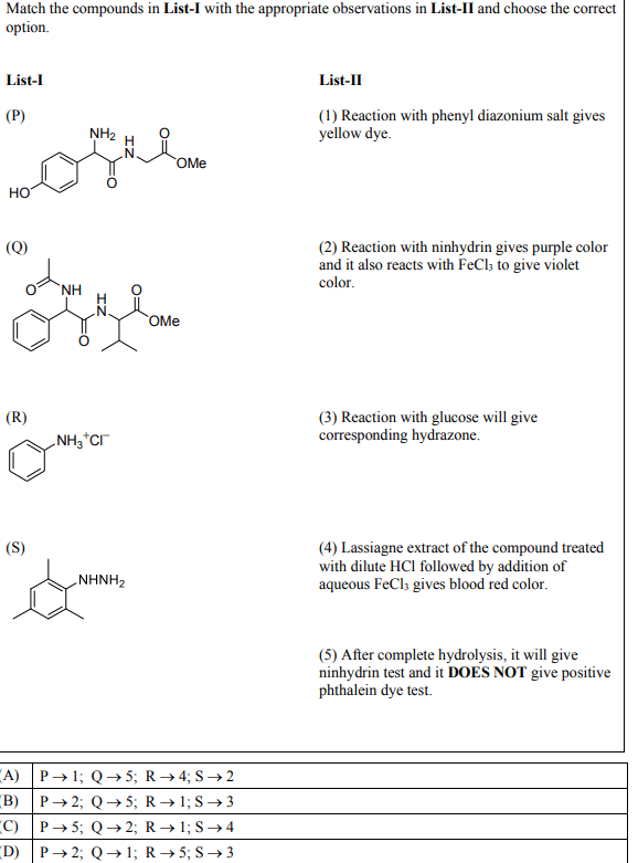 JEE Advanced 2025 Organic Chemistry Question