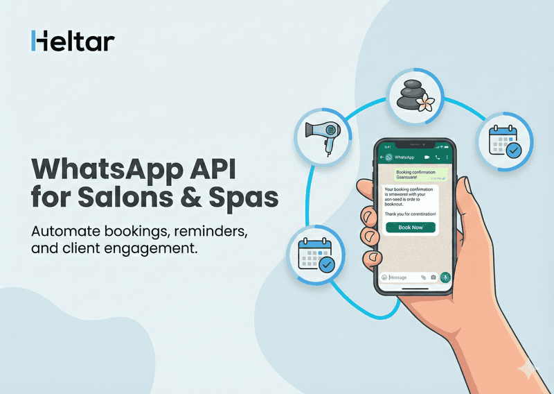 How can WhatsApp API be used by Salons & Spas?