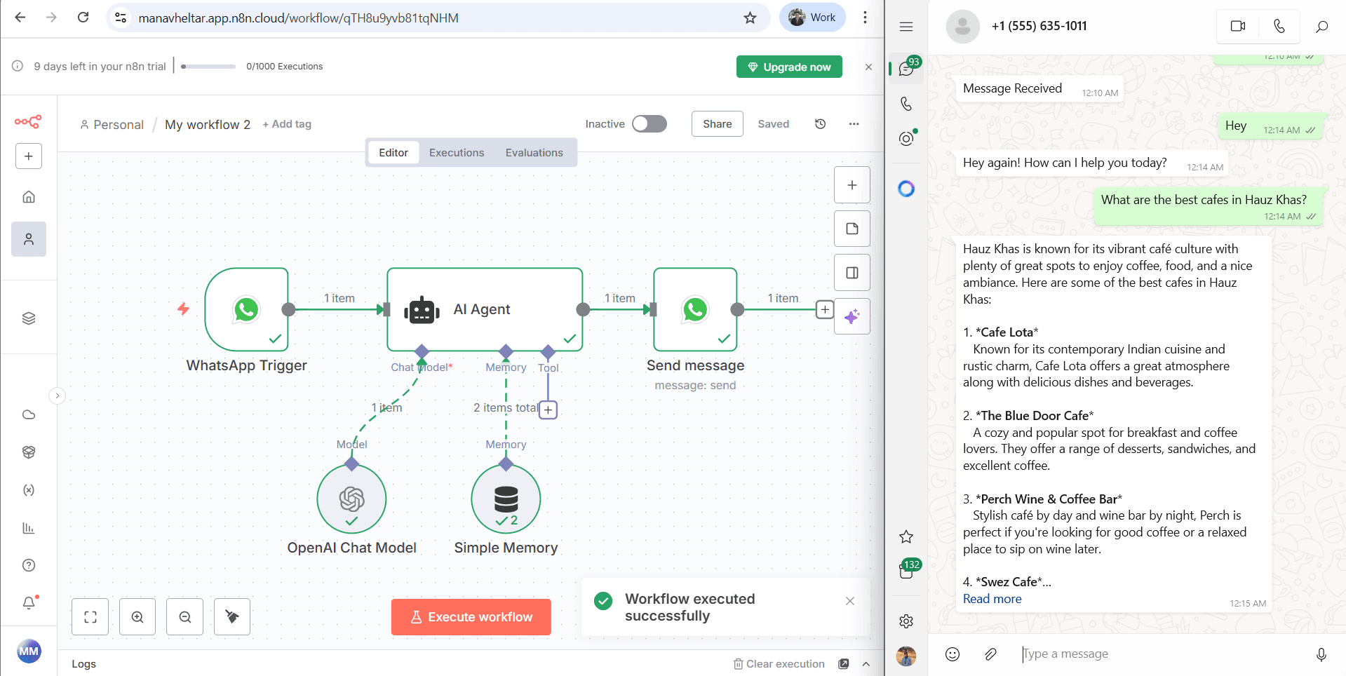 How to create a WhatsApp Chatbot on n8n? (Full Guide from Scratch)