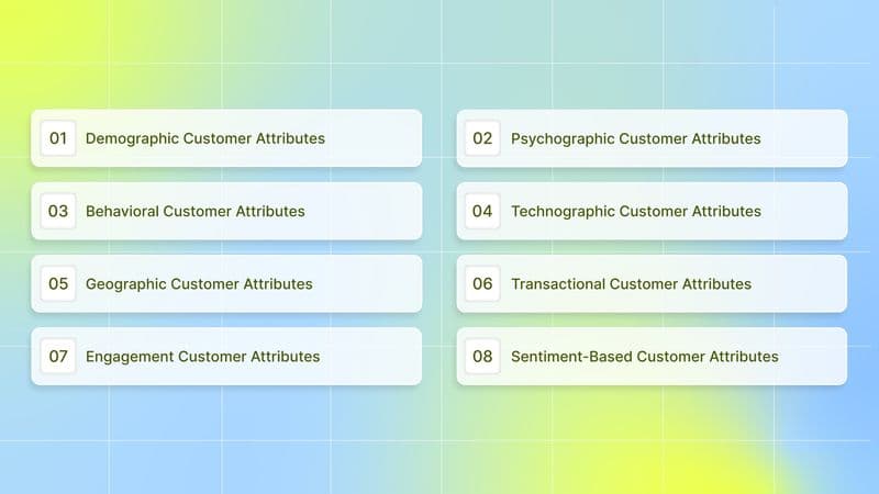 Types of Customer Attributes You Need to Know
