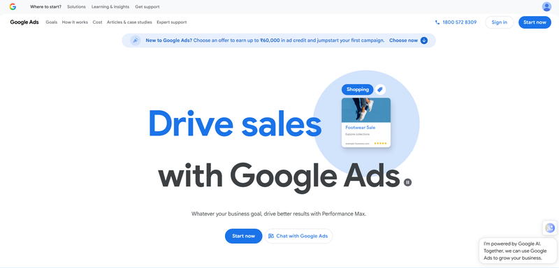 Google Ads (Search, YouTube, Performance Max)