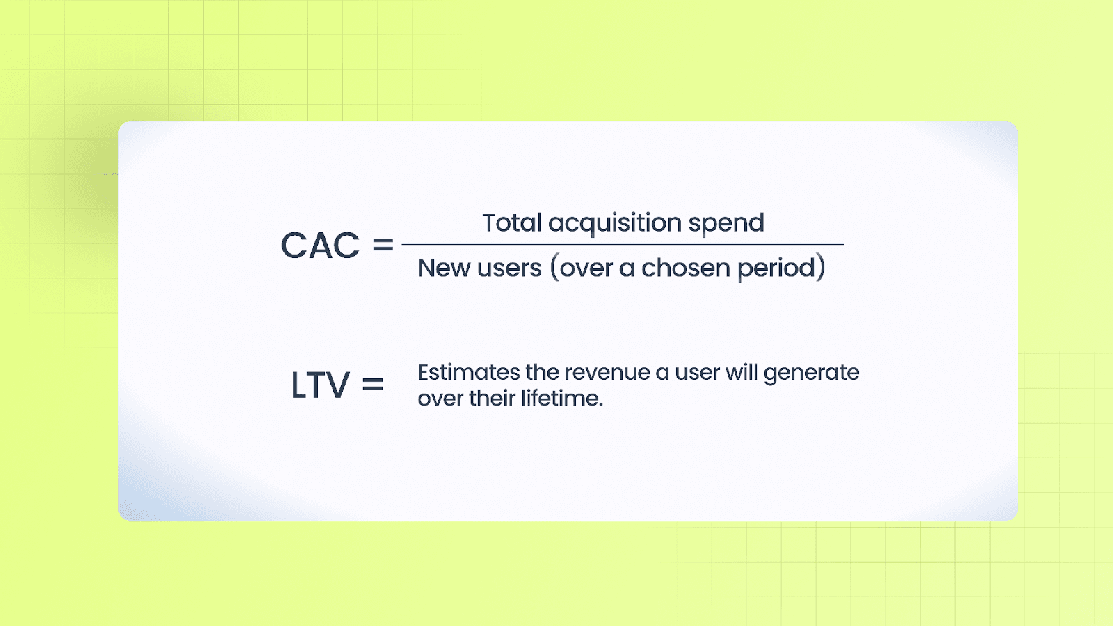 Customer Acquisition Cost (CAC) vs LTV
