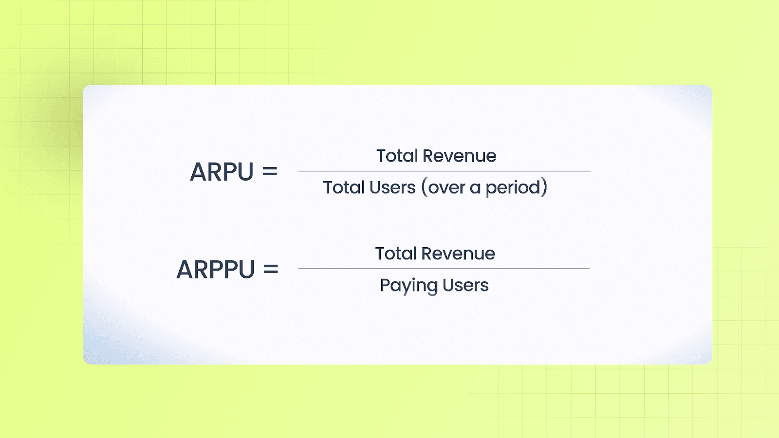 ARPU & ARPPU