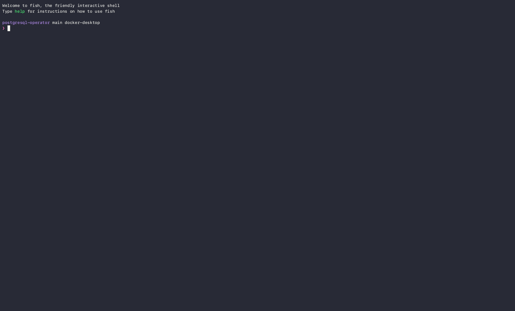 deployment of PostgreSQL Operator, creation of role and grant