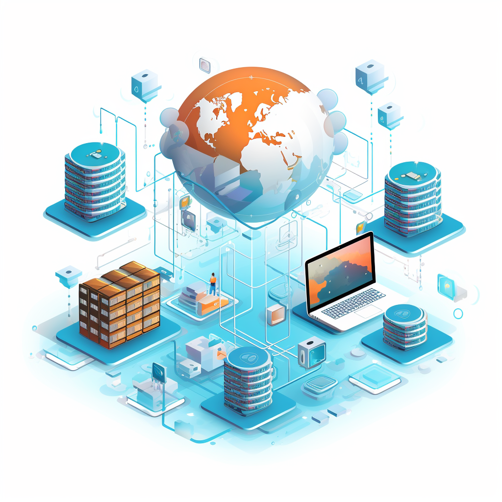An image depicting infrastructure drift could show various elements of a network or system infrastructure progressively diverging from a central, organized structure, representing the deviation of the configuration from its intended or documented purpose.