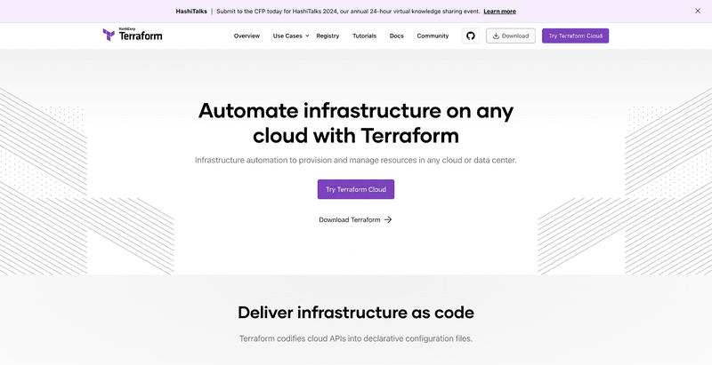 Terraform- open-source infrastructure-as-code tool by HashiCorp