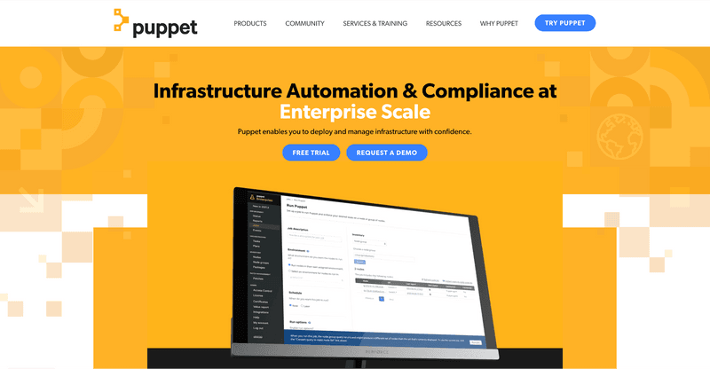 Puppet- open-source configuration management tool by Puppet