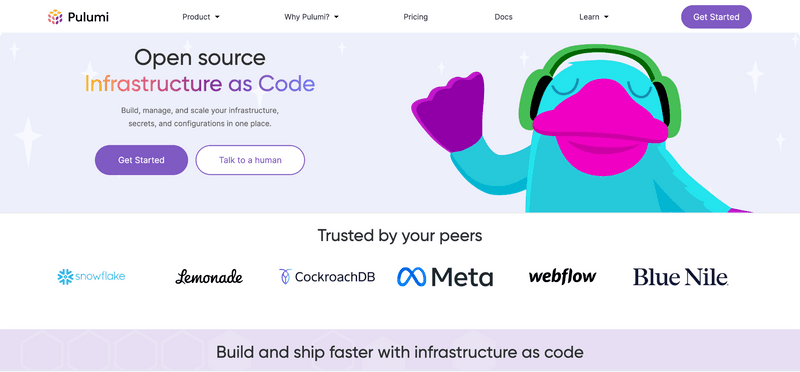 Pulumi is a modern infrastructure-as-code tool