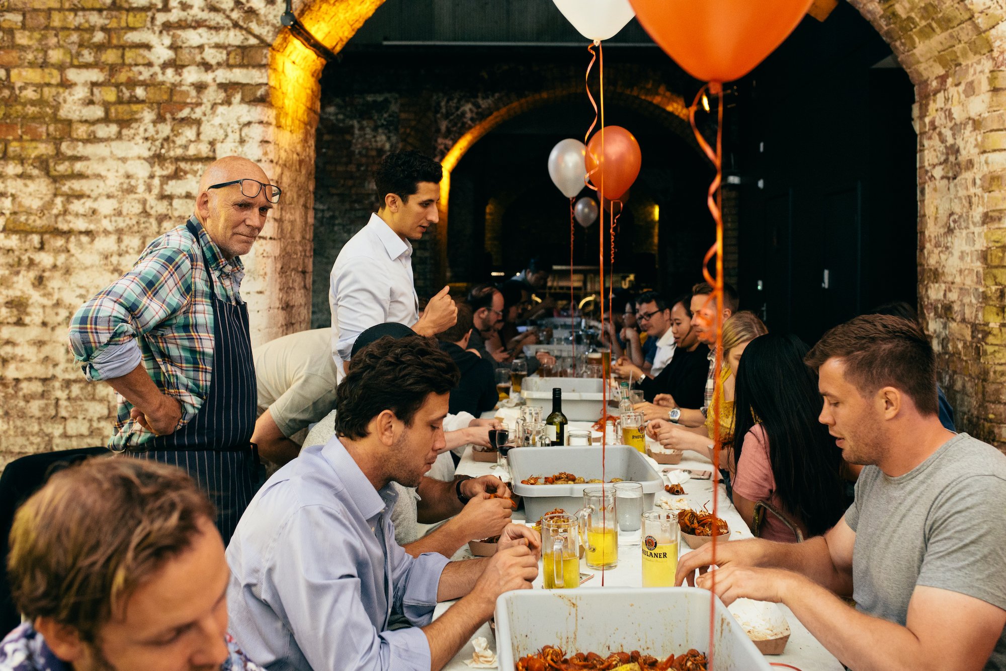 crayfish boil, london supper club in bermondsey