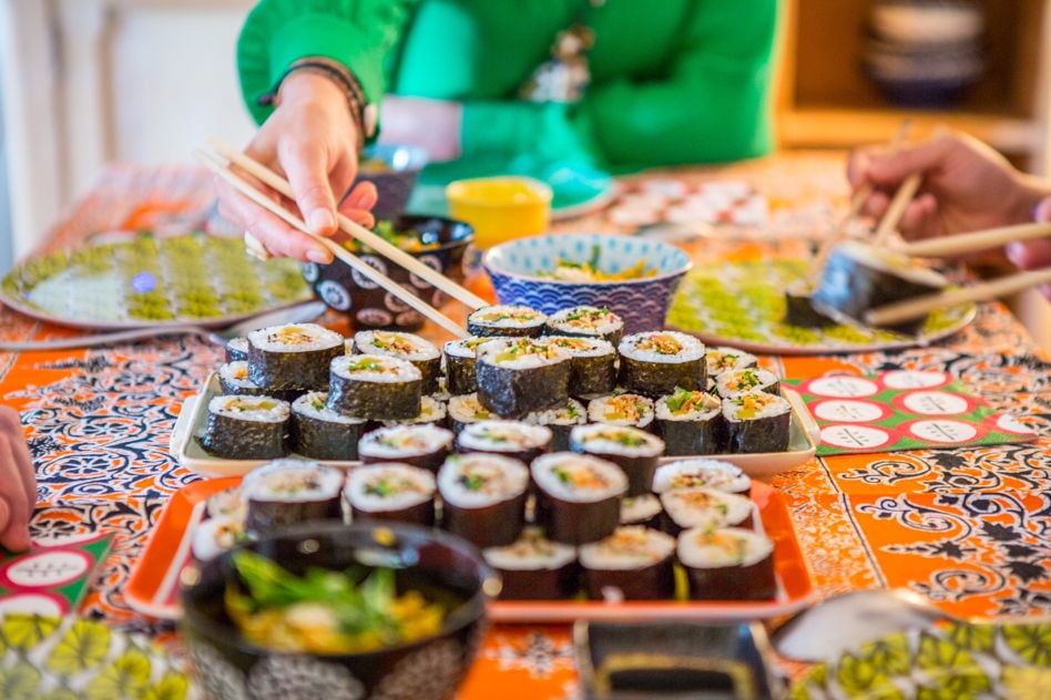 Veganuary, plant based sushi in Paris