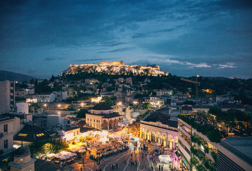 Athens by night