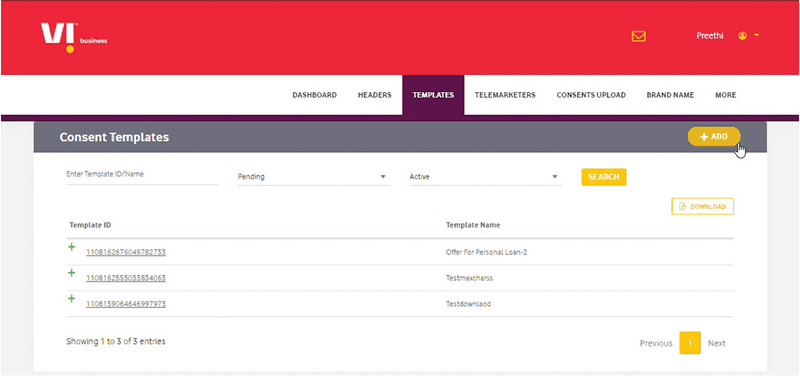 Consent management