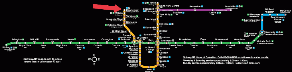 MapDownsviewStation
