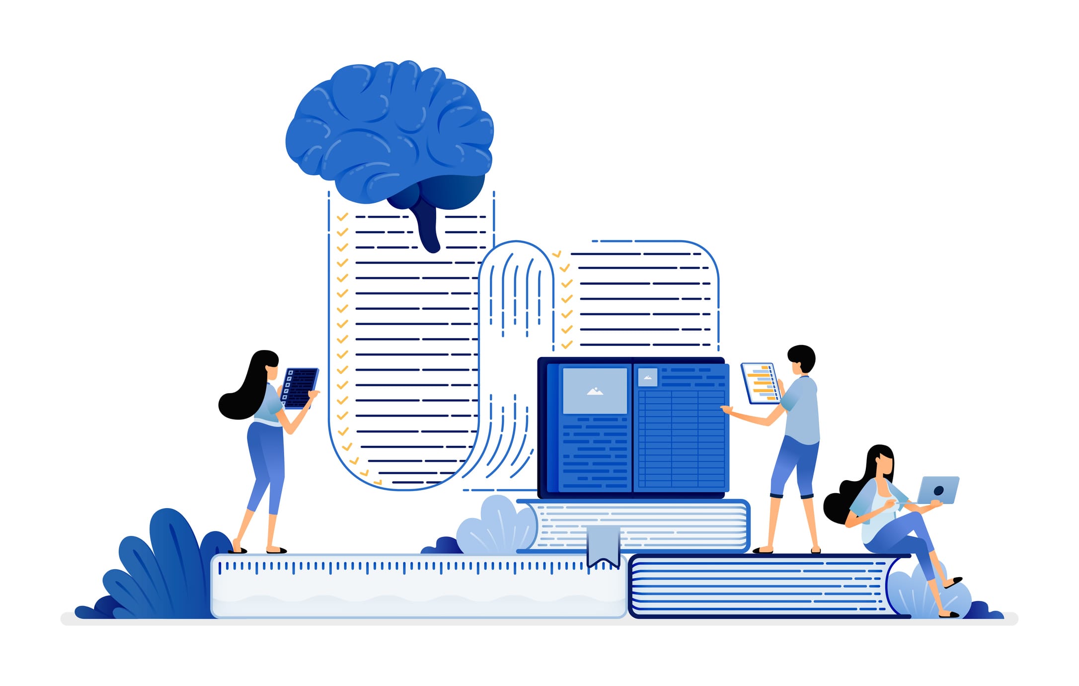 Replacing work that typically require human intelligence with machines