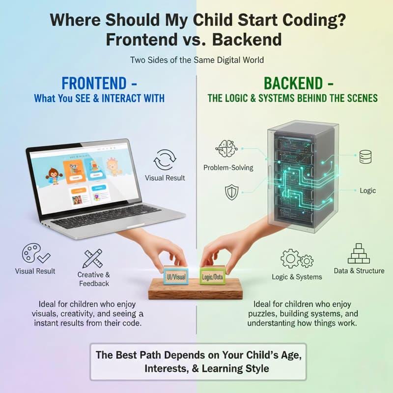 Frontend vs Backend: Which Should Your Child Learn First?