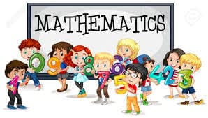 Kids With Numbers And Mathematics Sign ...