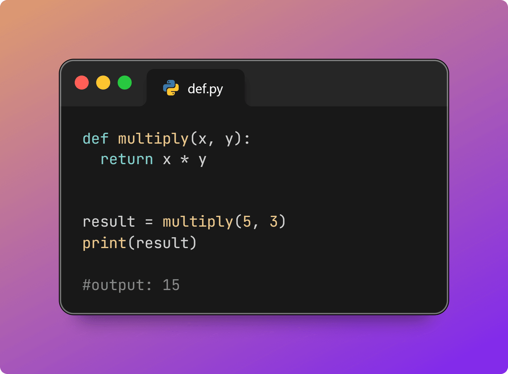 multiply two numbers