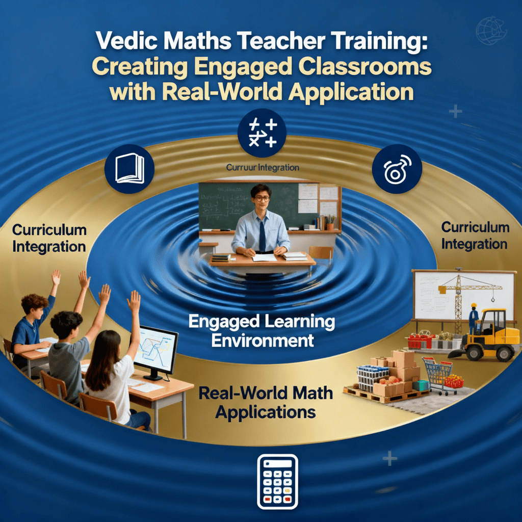 Vedic maths teacher training ripple effect: curriculum integration enhances math skills, engaged students solve problems with sutras techniques