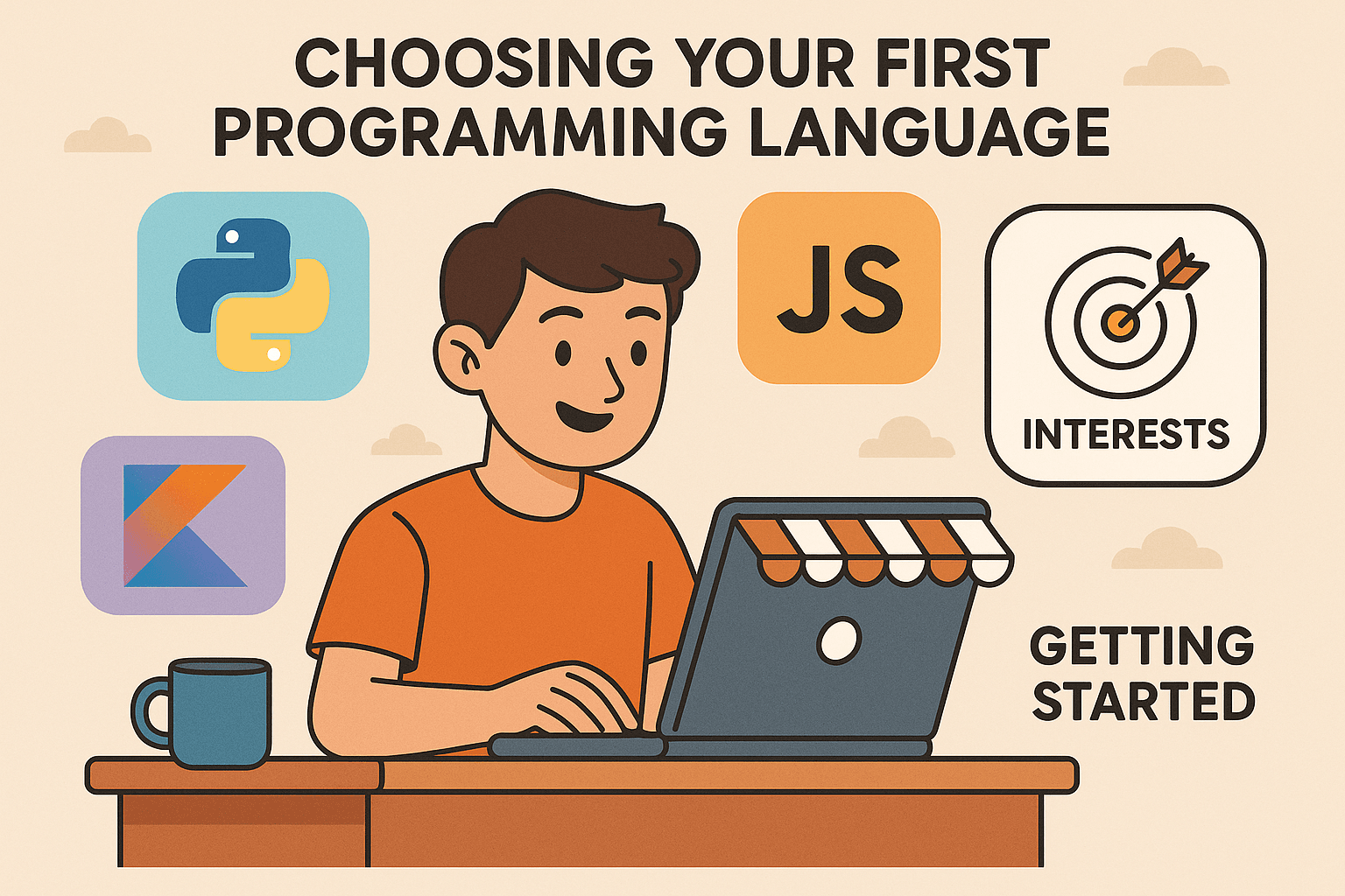 student trying to choose the right programming language