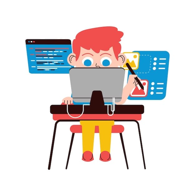 Introduction of a boy is sitting at a desk with a laptop and the word code on it flag clicked tutorials for scratch tutorial