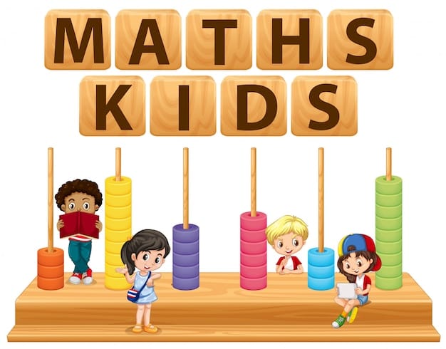 Free Vector children and math toy