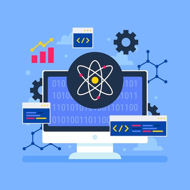 Free Vector creative abstract quantum illustration
