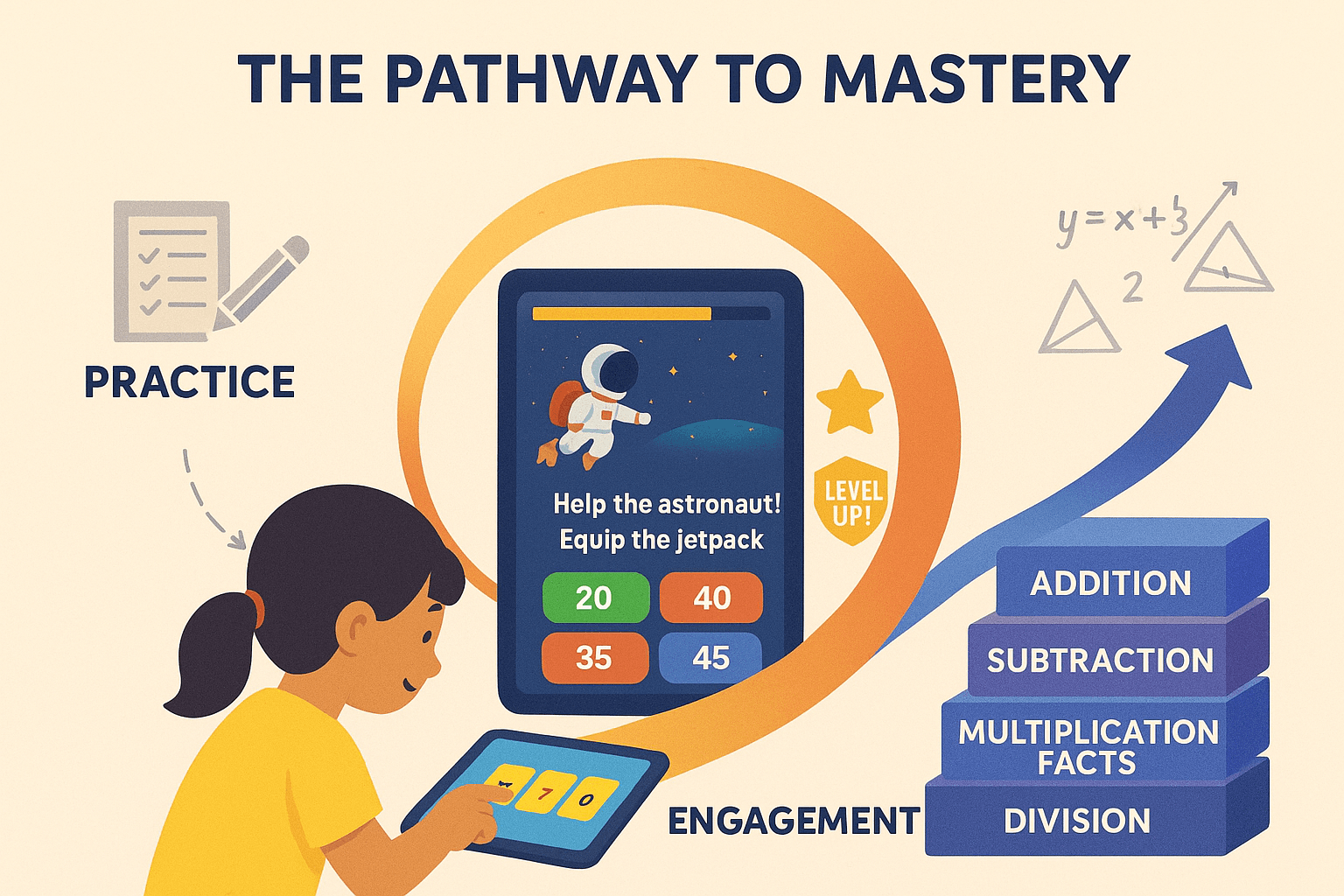 Engaging math practice helps students build confidence, develop skills, and improve math scores online