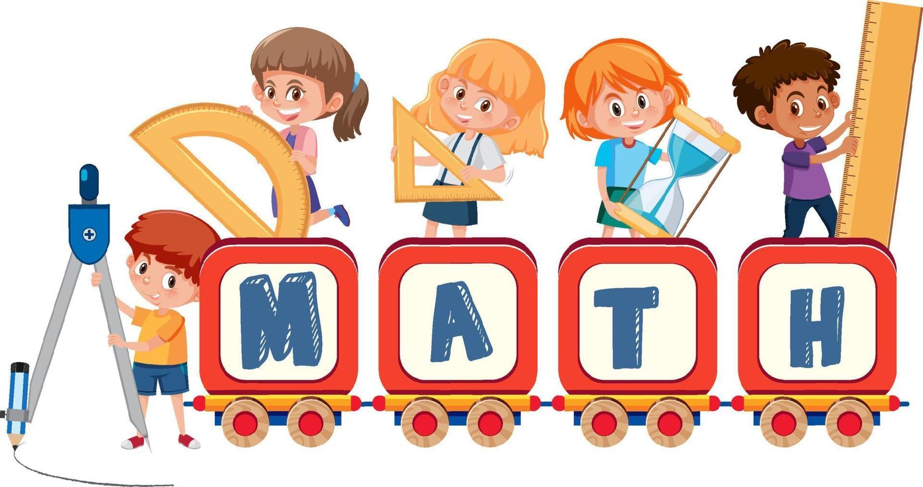 Children learning math with math symbol and icon 3521068 Vector Art at  Vecteezy