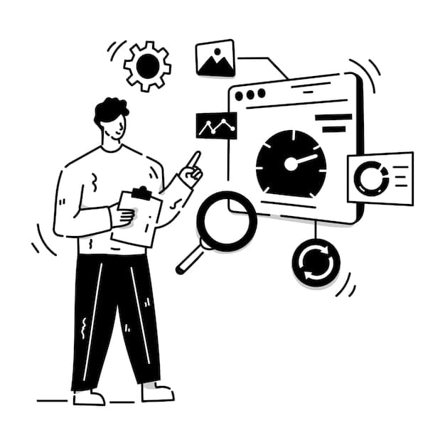 Person developing a website glyph illustration of web developer | Premium  Vector