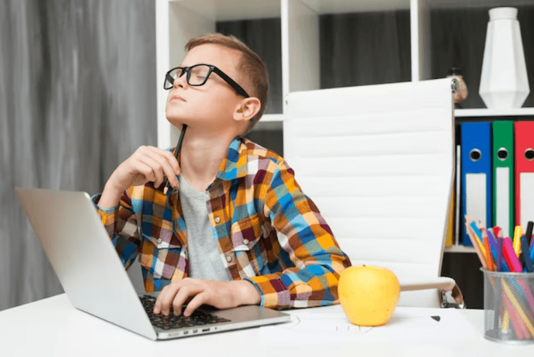 Kid thinking