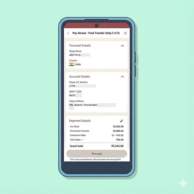 Confirm Bank Details