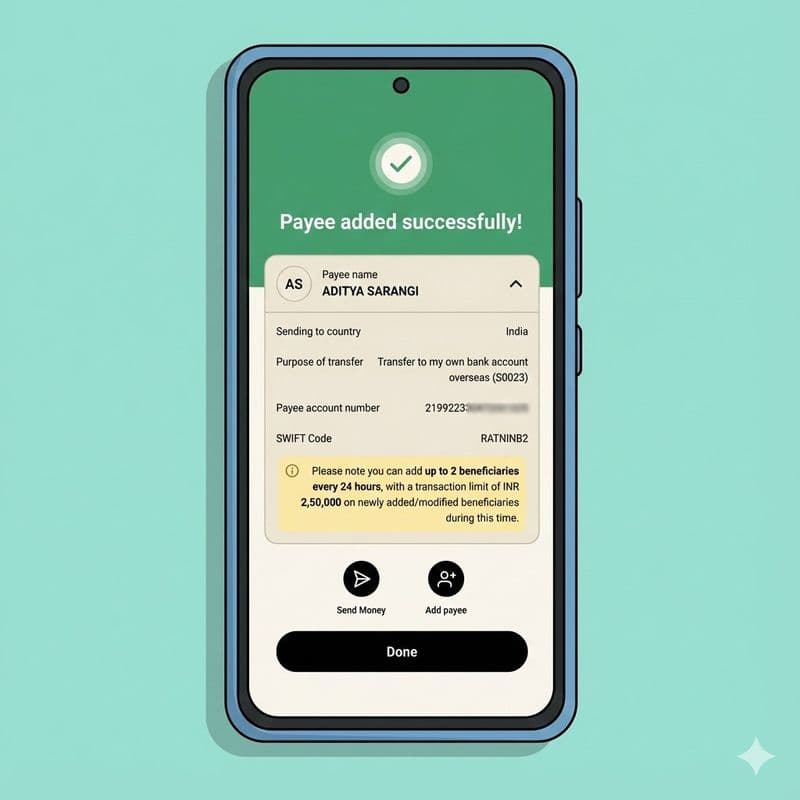Payee Added Successfully