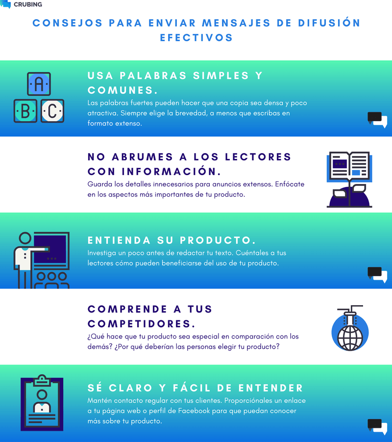 Consejos Para Enviar buenos mensajes de difusión