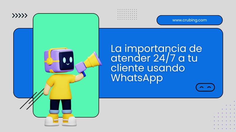 La importancia de atender 24/7 a tu cliente usando WhatsApp
