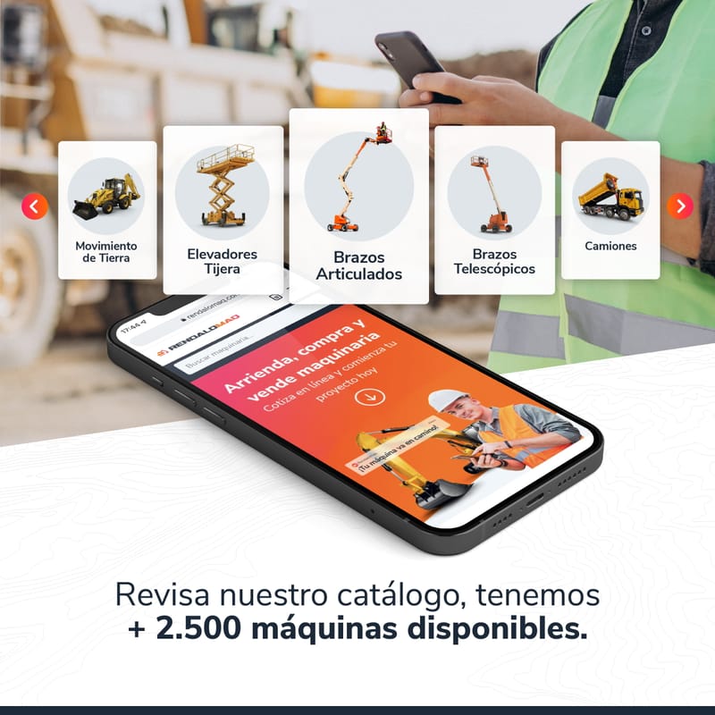 Las 3 máquinas más solicitadas en empresas de construcción