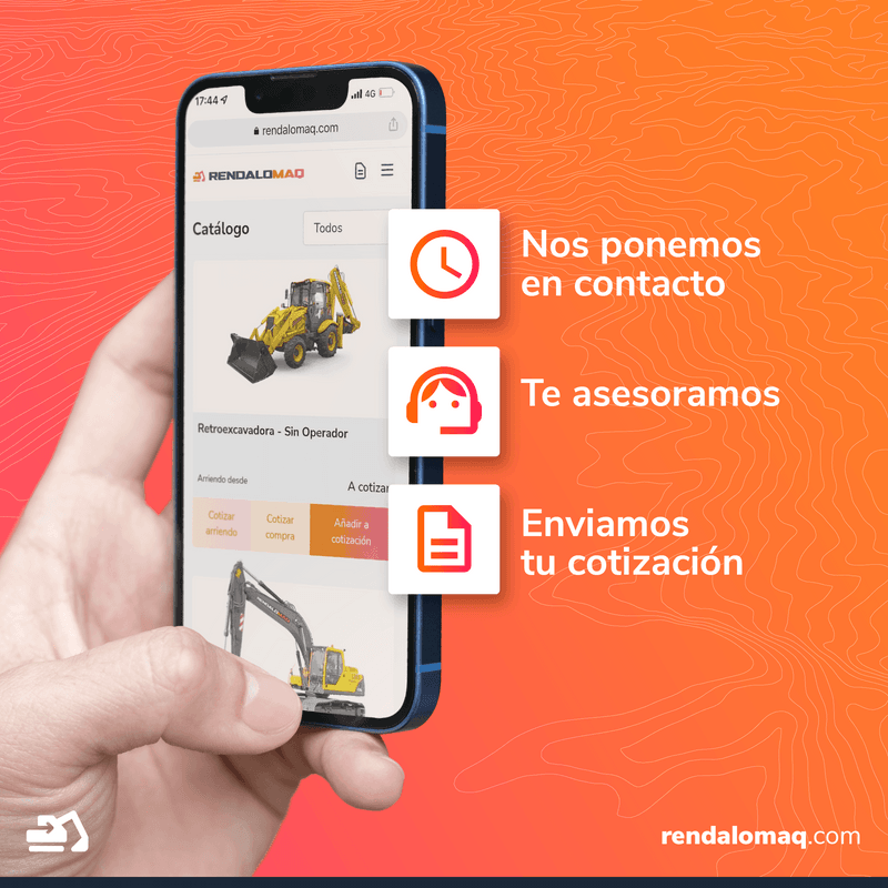 Expertos en maquinaria para tus proyectos: RendaloMaq es tu aliado confiable