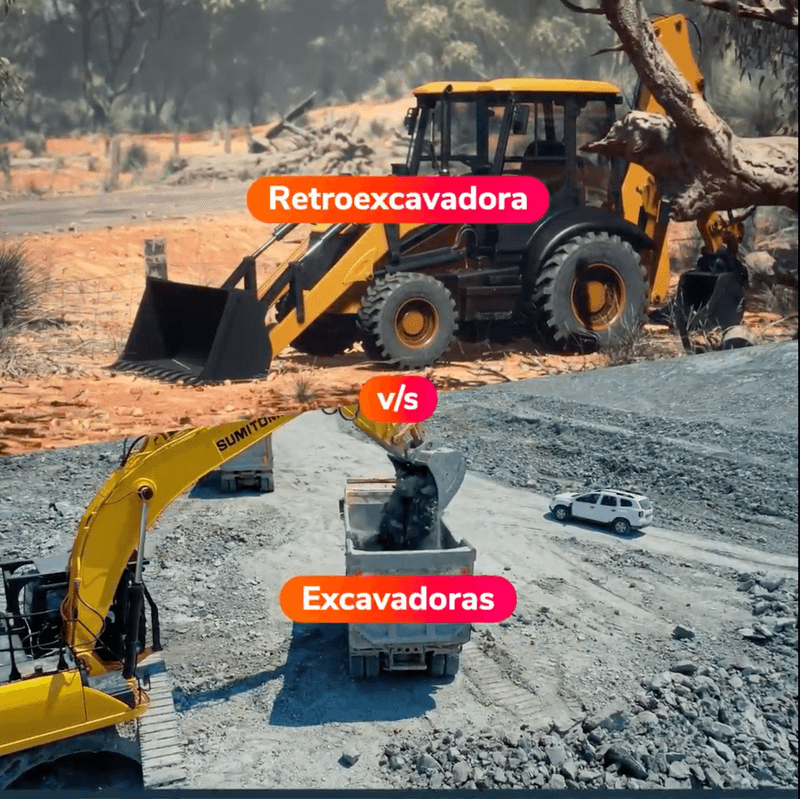 Diferencias entre retroexcavadora y excavadora: ¿Cuál es la mejor opción para tu proyecto?
