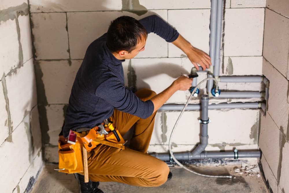 plumbing in construction