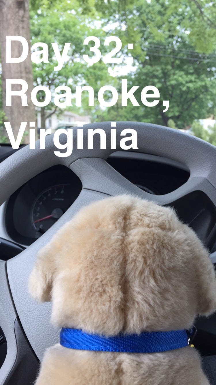 Day 32 // 5/7/2015 // Roanoke, Virginia → Grasonville, Maryland