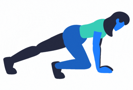 Core muscle exercise - Bear Crawl