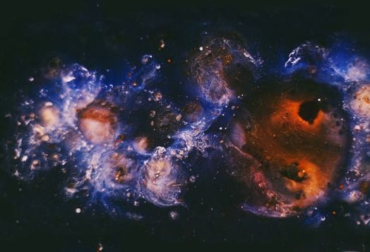 Close-up of natal chart with 1st house