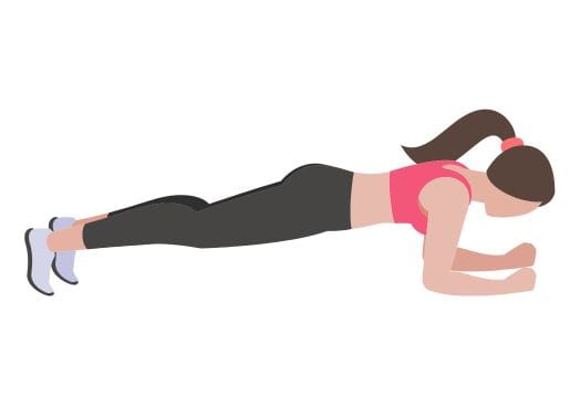 Core muscle exercise - Plank