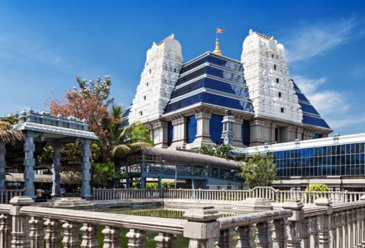 The ISKCON Temple in Bangalore, India