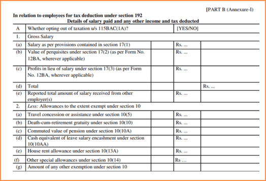 Form 16 Part B