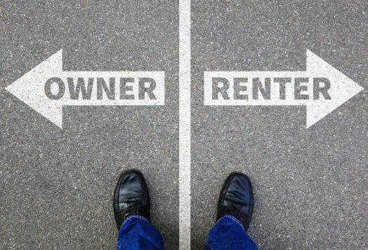 Feet at a crossroad: Owner or Renter