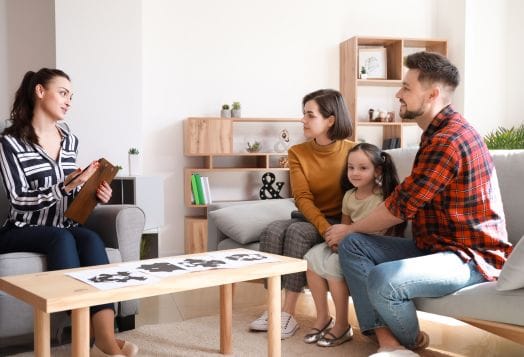 Family counseling session for resolving family issues