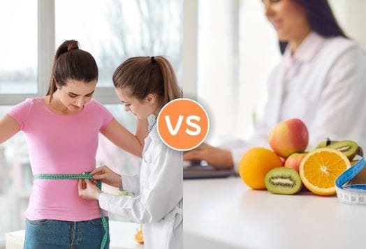 Comparing weight loss methods: measuring waist vs. nutritionist consultation