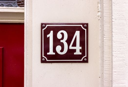 House number 134