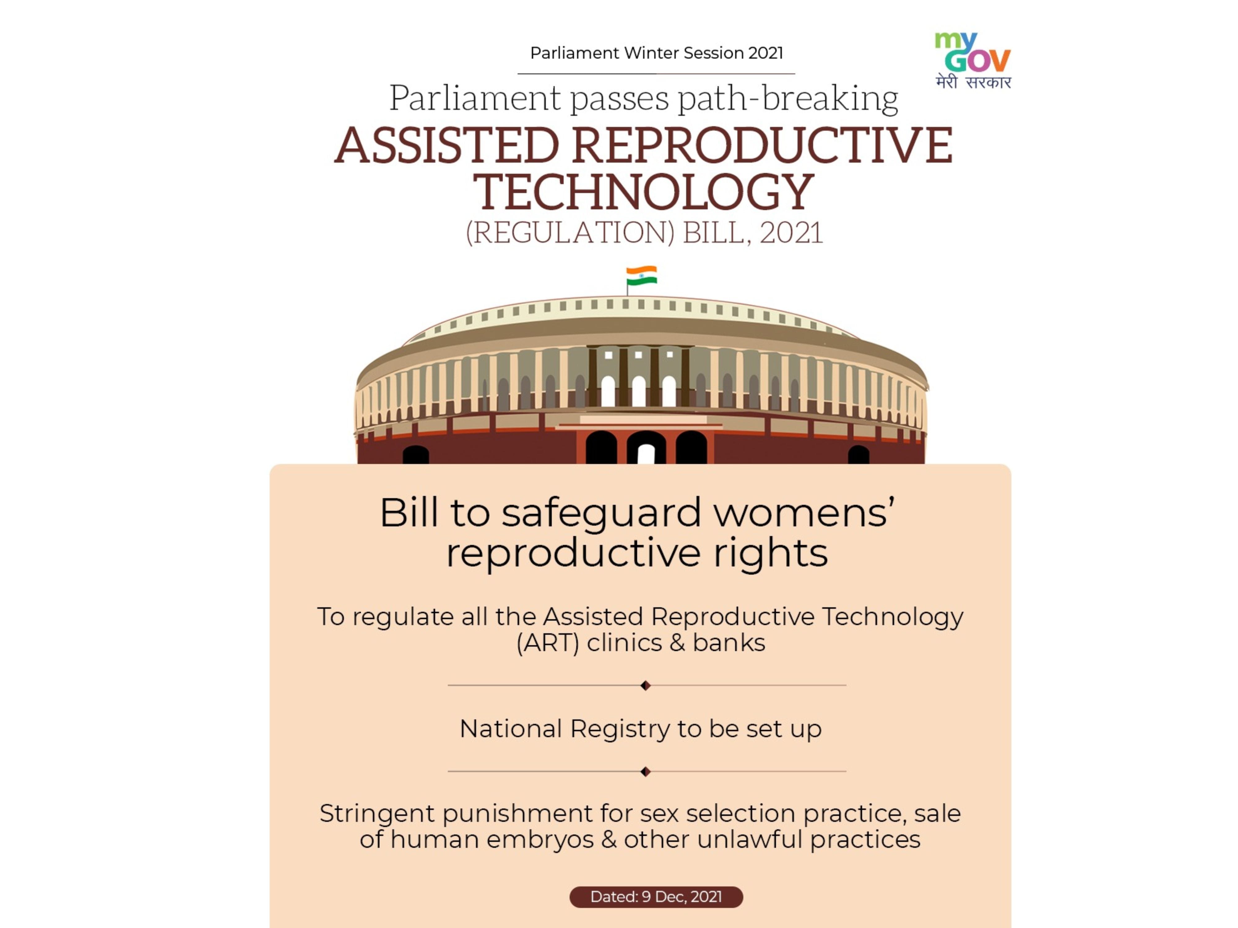 Assisted Reproductive Technology Bill 2021 highlights