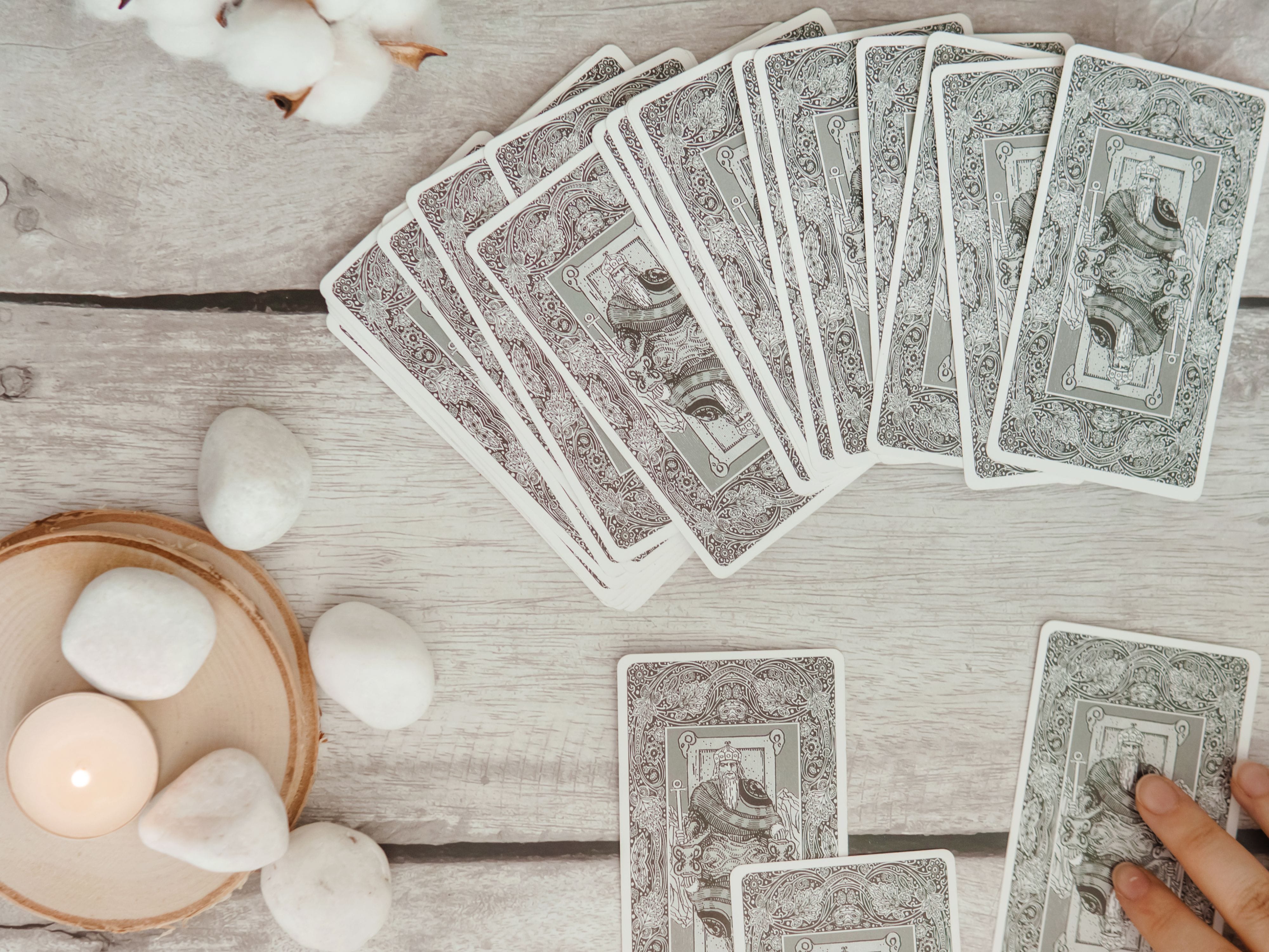 Tarot cards spread for tarot reading